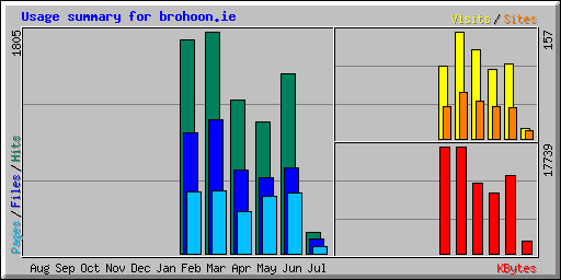 Usage summary for brohoon.ie